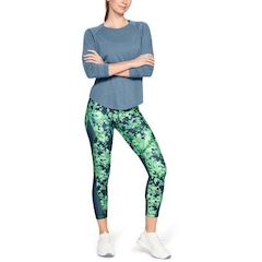 Calça Legging Under Armour Hg Ankle Crop Dbl Nov Printed - Feminina - Foto 2
