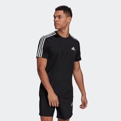 Camiseta adidas Aeroready Designed To Move Sport 3-Stripes - Masculina - Foto 2