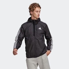 Jaqueta Corta-Vento adidas Primegreen Essentials 3-Stripes - Masculina - Foto 2