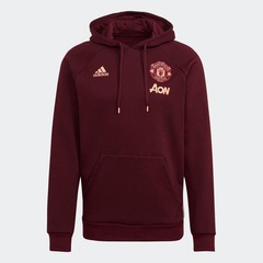 Blusão de Moletom com Capuz Manchester United adidas Travel - Masculino - Foto 2