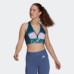 Top Fitness adidas Estampado Farm Rio Aeroready - Adulto - Foto 2