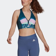Top Fitness adidas Estampado Farm Rio Aeroready - Adulto - Foto 5