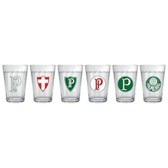 Kit de Copos Americanos do Palmeiras AllMix com 6 unidades - 190ml - Foto 1