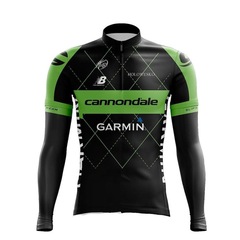 Camisa de Ciclismo Manga Longa Pro Tour Garmin Cannondale - Masculina - Foto 1