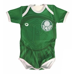 Body Polo do Palmeiras Torcida Baby Proteção Uv - Infantil - Foto 2