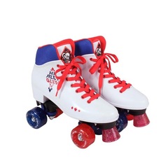 Patins Bel Sports Derby Retrô Arlequina Super Hero Girls - Adulto - Foto 1