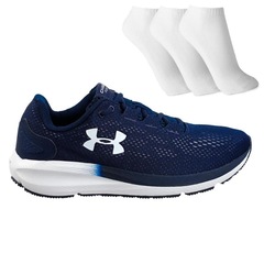Tênis Under Armour Charged Pursuit 2 + 3 Pares de Meia - Masculino - Foto 1