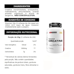 Kit Bodybuilders Hipercalórico Giant Mass Baunilha 3kg + Creatina 300g + BCAA 4.5 250g + Coqueteleira - Foto 4