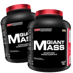 Kit Giant Mass Bodybuilders - Morango - 3kg - 2 unidades - Foto 1