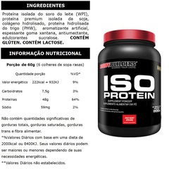 Kit 2x Iso Protein Bodybuilders - Chocolate e Morango - 900g + 2x Creatina - 100g + 2x BCAA - Tangerina - 100g + 2x Coqueteleira - Foto 2