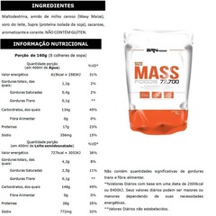 Kit Hipercalórico Size Mass BRN Foods - Chocolate - 3kg + 1x Size Mass - Baunilha - 3kg + 1x Size Mass - Morango 3kg - Foto 2