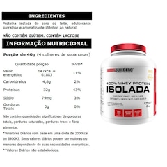 100% Whey Protein Isolada Bodybuilders - Morangoango - 2kg - Foto 2