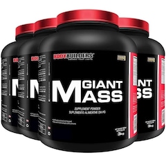 Kit Giant Mass Bodybuilders - Morango - 3kg - 4 unidades - Foto 1