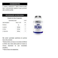 Kit Fusion BRN Foods - Morango - 2kg + BCAA Premium - 450caps + Coqueteleira - Foto 3