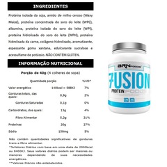 Kit Fusion BRN Foods - Chocolate - 900g + Size Mass - Chocolate - 3kg + BCAA Fit - Tangerina - 100g + Creatina - 100g + Coqueteleira - Foto 2