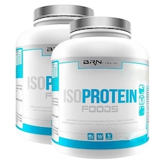 Kit Iso Protein BRN Foods - Chocolate - 2kg + Iso Protein Baunilha - 2kg - Foto 1