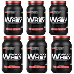 Kit 2x Waxy Whey Bodybuilders - Morango - 900g + 2x Waxy Whey - Baunilha - 900g + 2x Waxy Whey - Chocolate - 900g - Foto 1