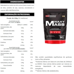 Kit Waxy Mass Bodybuilders - Chocolate - 3kg - 4 Unidades - Foto 2