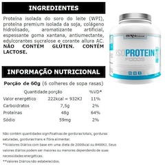 Kit Whey Protein Isolado BRN Foods Baunilha - 2kg + Glutamina 250g - Foto 2