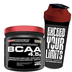 Kit Bodybuilders BCAA Powder Tangerina 250g + Coqueteleira - Foto 1