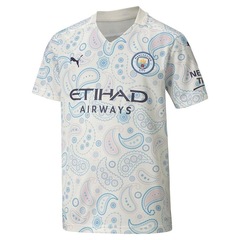 Camisa Manchester City III 20/21 Puma - Infantil - Foto 1