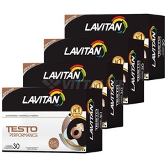 Kit 4 Lavitan Testo Performance - 30 comprimidos - Foto 1