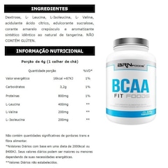 Kit Iso Protein Morango 2kg + BCAA Fit 100g Tangerina + Creatina 100g - BRN Foods - Foto 3