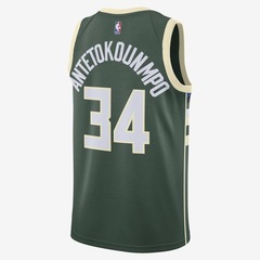 Camiseta Regata Milwaukee Bucks Nike Giannis Antetokounmpo Icon Edition 2020 - Masculina - Foto 2