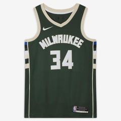 Camiseta Regata Milwaukee Bucks Nike Giannis Antetokounmpo Icon Edition 2020 - Masculina - Foto 1