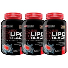 Kit Termogênico Bodybuilders Lipo 6 Black - 120caps - 3 unidades - Foto 1