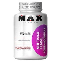 Multivitamínico Max Titanium Multimax Femme - 60 Cápsulas - Foto 1