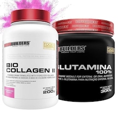 Kit Bodybuilders Glutamina - 300g + Colágeno Bio Collagen II - 200g - Foto 1