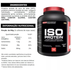 Kit Whey Protein Isolado Chocolate 2kg + BCAA 100g + Creatina 300g + Coqueteleira - Bodybuilders - Foto 2