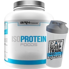 Kit Whey Protein Isolado BRN Foods - Baunilha - 2kg + Coqueteleira - Foto 1