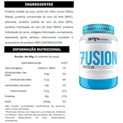 Kit Whey Protein BRN Foods - Baunilha - 900g - 2 Unidades + Creatina + Glutamina + BCAA + Coqueteleira - Foto 2