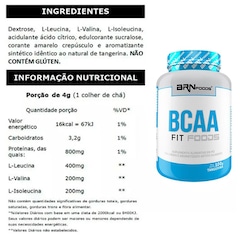 Kit BRN Foods Whey Protein Fusion 2kg Morango + BCAA 100g - Foto 3