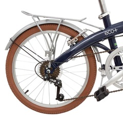 Bicicleta Dobrável Durban Eco+ com Bagageiro - Aro 20'' - Freios: Liga de Aço - Carbono - 6 Marchas - Foto 5