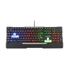 Teclado Gamer Semi Mecânico Warrior Wakiza LED Rainbow TC208 - Foto 1