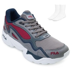 Kit Tênis Fila Interceptor Masculino + Meia FL21 - Foto 1