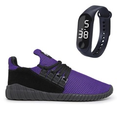 Tênis Ever Way Conforto Leve - Masculino + Relógio Digital - Foto 3