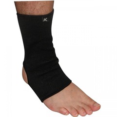 Tornozeleira Elástica Kanxa Compressão Futebol Cano Curto - Par - Foto 2