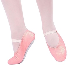 Sapatilha Só Dança Meia Ponta Com Glitter para Ballet - Adulto - Foto 2