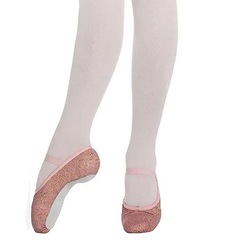 Sapatilha Só Dança Meia Ponta Com Glitter para Ballet - Adulto - Foto 3