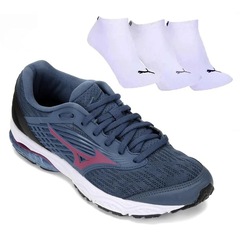 Kit Tênis Mizuno Dynasty 3 - Feminino + 3 Pares de Meias - Foto 1