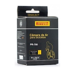 Câmara de ar Pirelli 700 x 28/45 válvula presta (bico fino) 48 mm - Foto 3