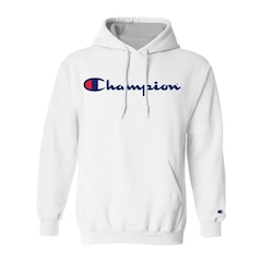 Blusão de Moletom com Capuz Champion Felpado Script Logo - Masculino - Foto 1