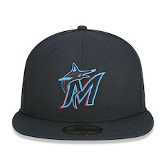 Boné Aba Reta New Era Miami Marlins 5950 Game Cap - Fechado - Foto 3