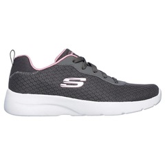 Tênis Skechers Dynamight 2.0 Eye To Eye - Feminino Cinza e Rosa - Foto 2