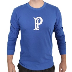 Camiseta Manga Longa do Palmeiras SPR Palestra Itália Retrô Oficial - Masculino - Foto 2
