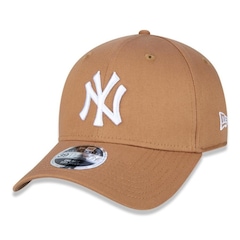 Boné Aba Curva New Era New York Yankees 3930 White on Brown MLB - Fechado - Adulto - Foto 1